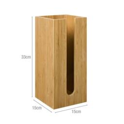 EONLION Toilet Roll Paper Holder Stand in Brown - thumbnail 2
