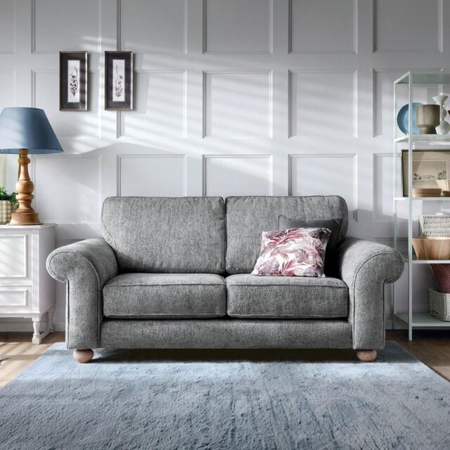 Abakus Direct Ingrid 2 Seater Sofa in Steel Grey in Dark Grey - image 1