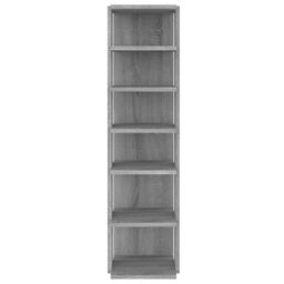 Berkfield Home Shoe Racks 2 pcs Grey Sonoma 27.5x27x102 cm Engineered Wood - thumbnail 4
