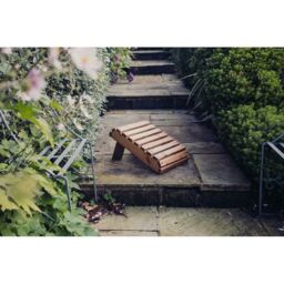 Churnet Valley Garden Furniture Ltd Valley Footstool - Timber - Garden Furniture - Fully Assembled in Brown - thumbnail 2