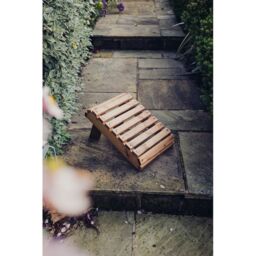 Churnet Valley Garden Furniture Ltd Valley Footstool - Timber - Garden Furniture - Fully Assembled in Brown