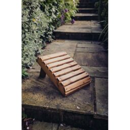 Churnet Valley Garden Furniture Ltd Valley Footstool - Timber - Garden Furniture - Fully Assembled in Brown - thumbnail 5