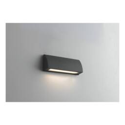 Netlighting SHELBY Outdoor LED Down Light Anthracite IP54 240lm 4000K 17x6x3.2cm in Charcoal - Size: 17x6x3.2 cm - thumbnail 2