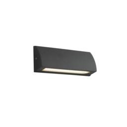 Netlighting SHELBY Outdoor LED Down Light Anthracite IP54 240lm 4000K 17x6x3.2cm in Charcoal - Size: 17x6x3.2 cm - thumbnail 1