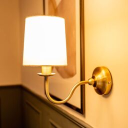 ValueLights Memphis Antique Gold Traditional Wall Light in Brown - thumbnail 5