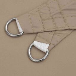 Berkfield Home Sunshade Sail Oxford Fabric Triangular 3.5x3.5x4.9 m Taupe - thumbnail 4