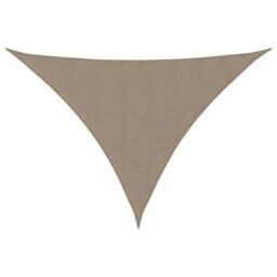Berkfield Home Sunshade Sail Oxford Fabric Triangular 3.5x3.5x4.9 m Taupe