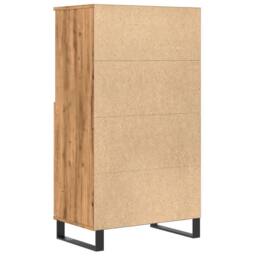 Berkfield Home Highboard Artisan Oak 60x36x110 cm Engineered Wood in Brown - Size: 60 x 36 x 110 cm - thumbnail 7