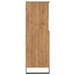 Berkfield Home Highboard Artisan Oak 60x36x110 cm Engineered Wood in Brown - Size: 60 x 36 x 110 cm - thumbnail 6