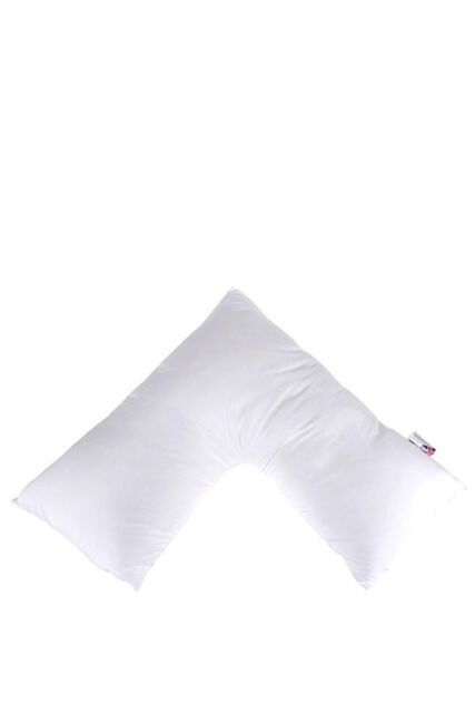 Homescapes Luxury Hotel Quality Super Microfibre V Shaped Pillow in White - image 1