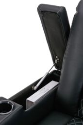 More4Homes Broadway Cinema Electric Recliner Chair USB Charging LED Base in Black - thumbnail 4