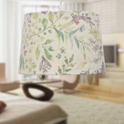 First Choice Lighting Voyage - Floral Print 28cm Pendant or Lamp Shade in Green - thumbnail 4