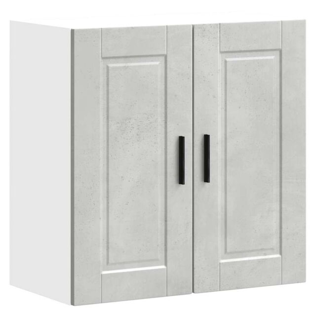 Berkfield Home Kitchen Wall Cabinet Porto Concrete Grey Engineered Wood - image 1