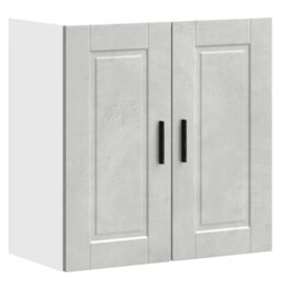 Berkfield Home Kitchen Wall Cabinet Porto Concrete Grey Engineered Wood - thumbnail 1