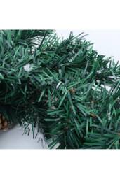 Living and Home D30cm Snow Flocked Christmas Artificial Wreath with Classical Xmas Ornaments in Green - thumbnail 5