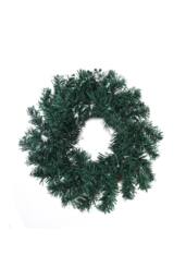 Living and Home D30cm Snow Flocked Christmas Artificial Wreath with Classical Xmas Ornaments in Green - thumbnail 3