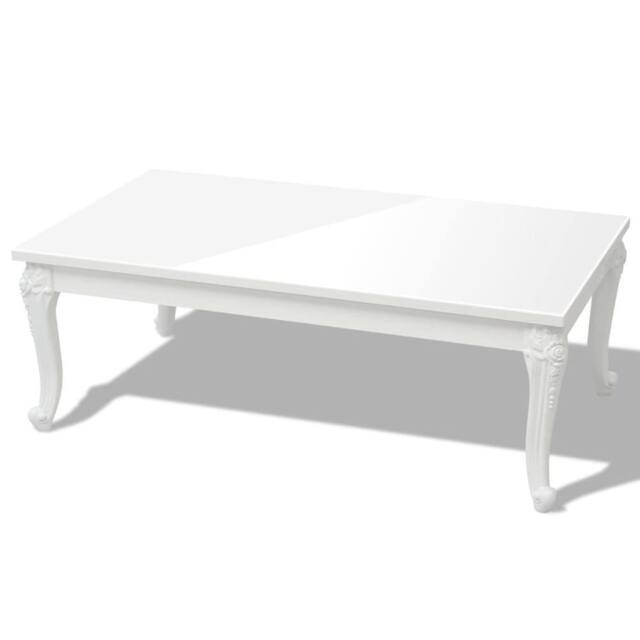 Berkfield Home Coffee Table 115x65x42 cm High Gloss White - Size: 115 x 65 x 42 cm - image 1