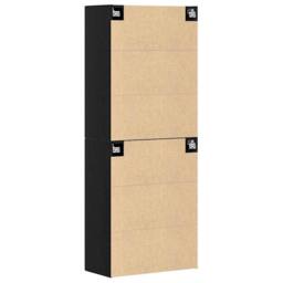Berkfield Home Cabinets 2 pcs Black Oak 69, 5x34x180 cm Engineered Wood - Size: 5 x 34 x 180 cm - thumbnail 8