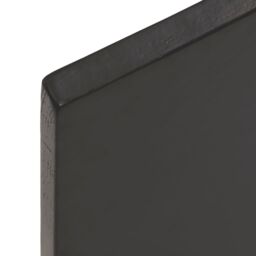 Berkfield Home Wall Shelf Dark Grey 60x10x2 cm Treated Solid Wood Oak in Brown - Size: 60 x 10 x 2 cm - thumbnail 4