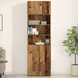 Berkfield Home Wall Cabinet Old Wood 70x42, 5x40 cm Engineered Wood in Brown - thumbnail 1