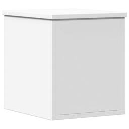 Berkfield Home Storage Box White 30x35x35 cm Engineered Wood - Size: 30 x 35 x 35 cm - thumbnail 3