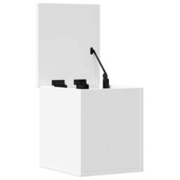 Berkfield Home Storage Box White 30x35x35 cm Engineered Wood - Size: 30 x 35 x 35 cm - thumbnail 5