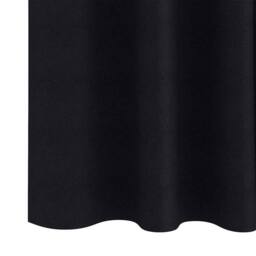 Berkfield Home Modern Curtains with Curtains 2 pcs Black 260 x 140 cm Polyester - thumbnail 6