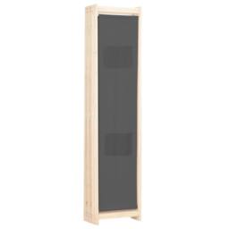 Berkfield Home Stylish 6-Panel Room Divider Grey 240x170x4 cm Fabric - Size: 240 x 170 x 4 cm - thumbnail 4