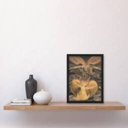 Artery8 William Blake Great Red Dragon & Sun Clothed Woman Framed Art Print - Size: A3 - thumbnail 2