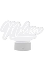 Personalised Memento Company Personalised Free Text LED Colour Changing Desk Night Light in Clear - thumbnail 1