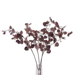 Lemon Pavilion Furniture and Decor Berried Eucalyiptus Stem - Plastic - L38 x W38 x H109 cm - Burgundy - thumbnail 5