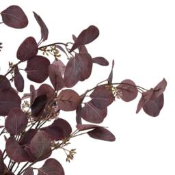 Lemon Pavilion Furniture and Decor Berried Eucalyiptus Stem - Plastic - L38 x W38 x H109 cm - Burgundy - thumbnail 6