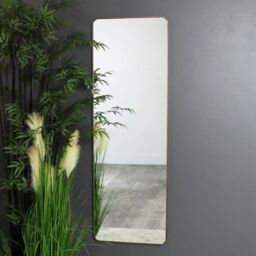 Melody Maison Tall Brushed Gold Wall & Leaner Mirror 47cm X 142cm - Size: 47 cm X 142 cm - thumbnail 2