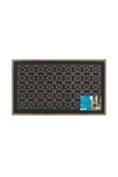 JVL Havana Rubber Pin Doormat 45x75cm Circles in Black - Size: 45 cm x 75 cm - thumbnail 6