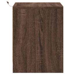 Berkfield Home Bedside Cabinets with LED Lights 2 pcs Brown Oak Engineered Wood - thumbnail 7