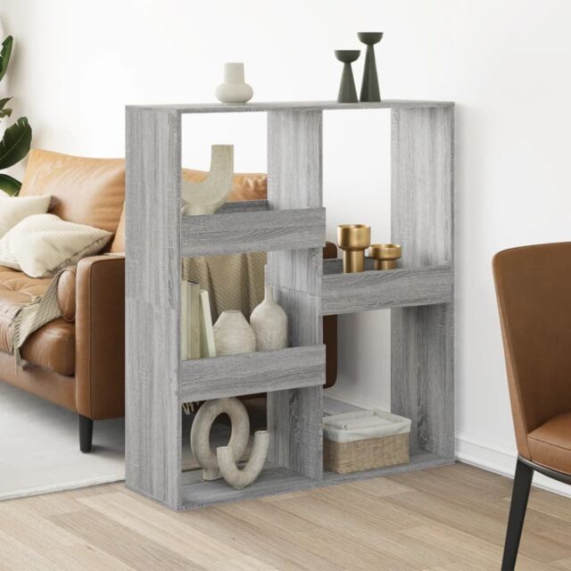 Berkfield Home Room Divider Grey Sonoma 100x33x115 cm Engineered Wood - Size: 100 x 33 x 115 cm - image 1