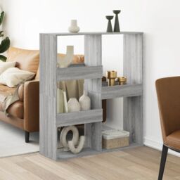 Berkfield Home Room Divider Grey Sonoma 100x33x115 cm Engineered Wood - Size: 100 x 33 x 115 cm - thumbnail 1