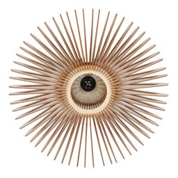 Nordlux Manago Pendant Light Brown Wood Dining Room E27 Mains 50cm - thumbnail 8