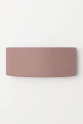 ValueLights Vincent Curved Ceramic Up/Down Flush Wall Sconce Light with Bulb in Dusty Pink - thumbnail 4