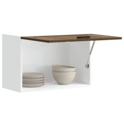 Berkfield Home Kitchen Wall Cabinet Porto Brown Oak Engineered Wood - thumbnail 1
