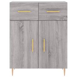 Berkfield Home Highboard Grey Sonoma 69.5x34x180 cm Engineered Wood - thumbnail 8