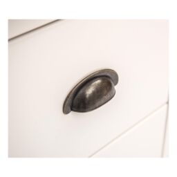 Cabinet Bits Lovere 4 Drawer Chest of Drawers Brass Cup Handle in Off-White - thumbnail 6