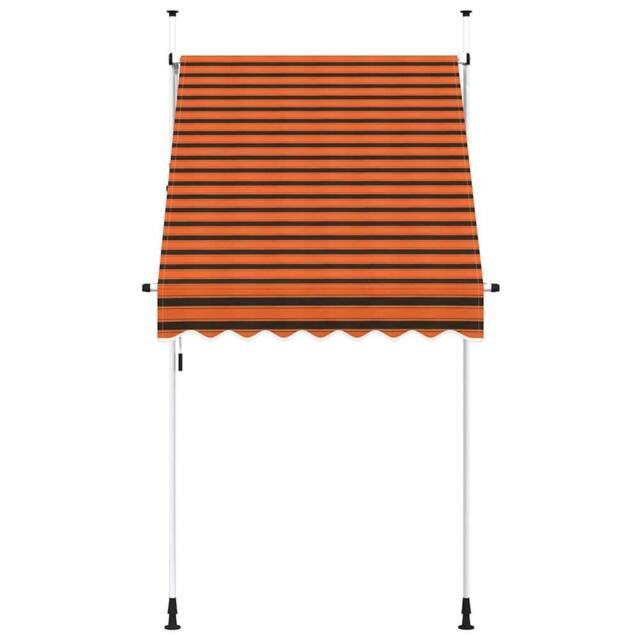 Berkfield Home Manual Retractable Awning 150 cm Orange & Brown - image 1