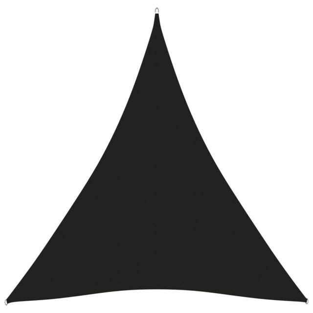 Berkfield Home Sunshade Sail Oxford Fabric Triangular 3x4x4 m Black - image 1