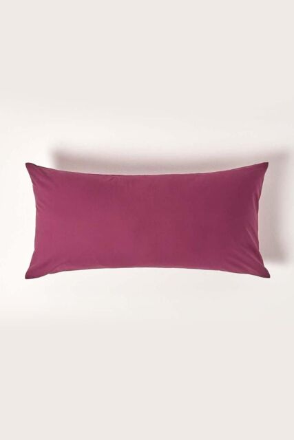 Homescapes Continental Egyptian Cotton Pillowcase 200 TC, 40 x 80 cm in Plum - image 1
