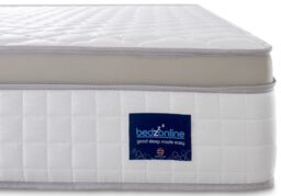 Bedzonline 3FT Premium Hybrid Mattress - Romantic Nights, Ultimate Comfort, Deep Relaxation in Off-White - Size: Single - thumbnail 2