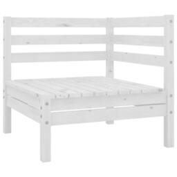 Berkfield Home 3 Piece Garden Lounge Set Solid Pinewood White