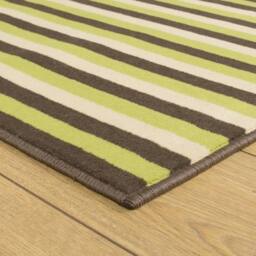 runrug Hallway Carpet Runner Rug - Soft & Comfy, 9mm - 'Broad' in Green - Size: 60 cm x 180 cm - thumbnail 2
