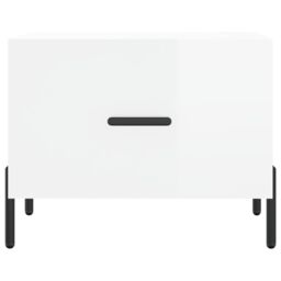 Berkfield Home Coffee Tables 2pcs High Gloss White 50x50x40 cm Engineered Wood - Size: 50 x 50 x 40 cm - thumbnail 6