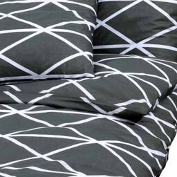 Berkfield Home Duvet Cover Set Grey 140x200 cm Cotton - thumbnail 4